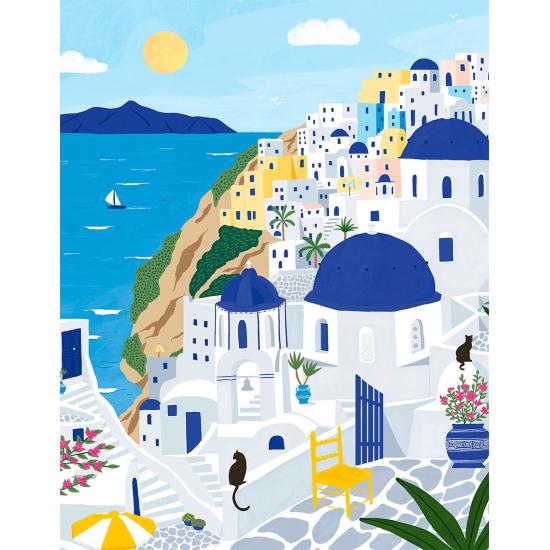 Puzzle Pieces and Peace Santorin 500 pièces Puzzle Pieces and Peace Santorin 500 pièces