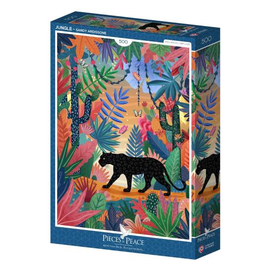 Puzzle Pieces and Peace Jungle 500 pièces