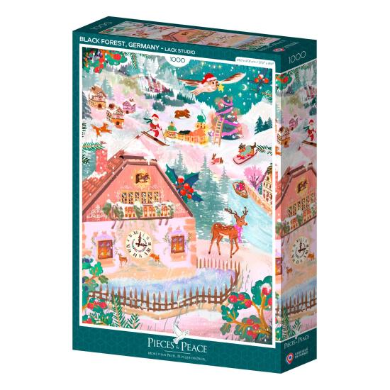 Puzzle Pieces and Peace Forêt-Noire à Noël 1000 pièces