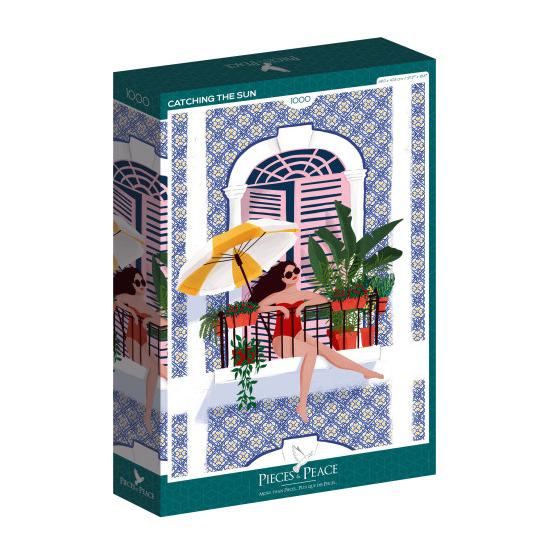 Puzzle Pieces and Peace Bain de soleil 1000 pièces