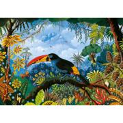 Puzzle Pièces et Paix Toucan Bleu 1000 Pièces