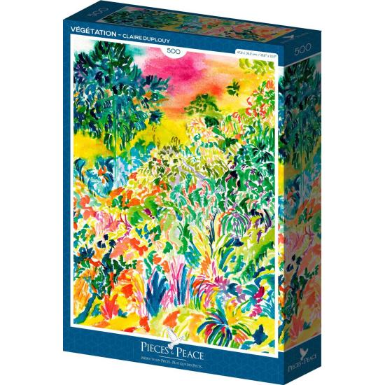Pièces de Puzzle et Végétation de la Paix 500 Pzs Pièces de Puzzle et Végétation de la Paix 500 Pzs