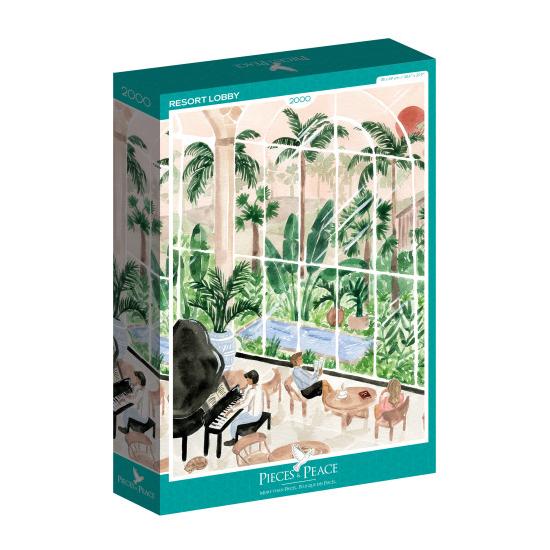 Puzzle Pieces and Peace Resort Lobby 2000 pièces Puzzle Pieces and Peace Resort Lobby 2000 pièces