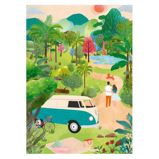 Puzzle Pieces and Peace Voyage d'été 1000 pièces