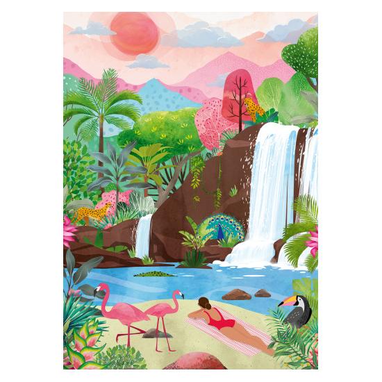 Puzzle Pièces et Paix Vibrations Tropicales 1500 Pièces