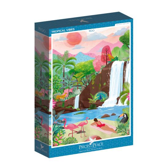 Puzzle Pièces et Paix Vibrations Tropicales 1500 Pièces