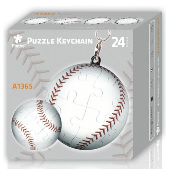 Pintoo Puzzle 3D Porte-Clés Baseball 24 Pièces