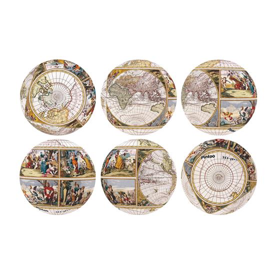 Pintoo Puzzle 3D Globe Antique Porte-Clés 24 Pièces