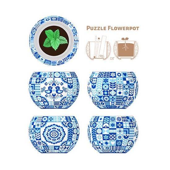 Pintoo Puzzle Pot 3D Style Danois 80 Pièces