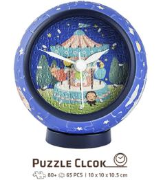 Pintoo Puzzle 3D Jeune Coeur Horloge 145 Pièces