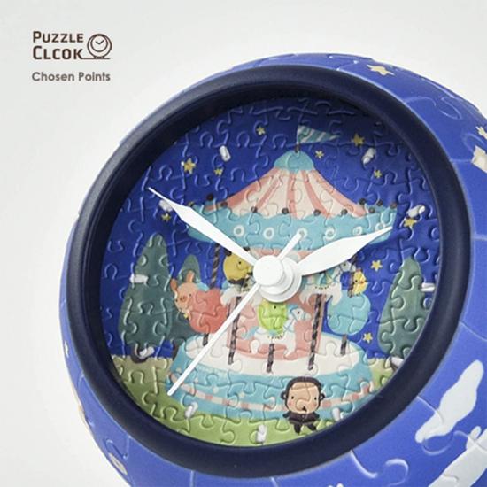 Pintoo Puzzle 3D Jeune Coeur Horloge 145 Pièces