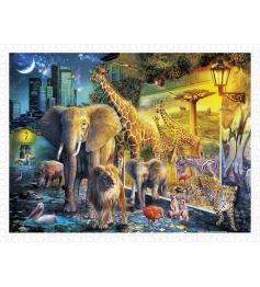 Pintoo Puzzle Animaux Magiques de la Nuit 1200 pièces