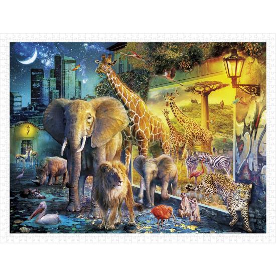 Pintoo Puzzle Animaux Magiques de la Nuit 1200 pièces