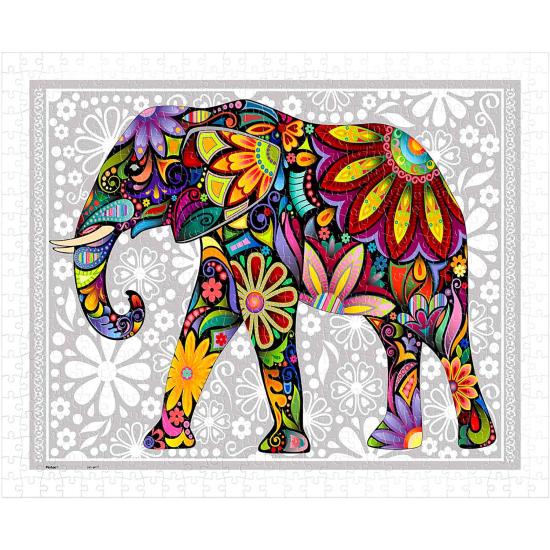 Puzzle Pintoo L'éléphant heureux 500 pièces
