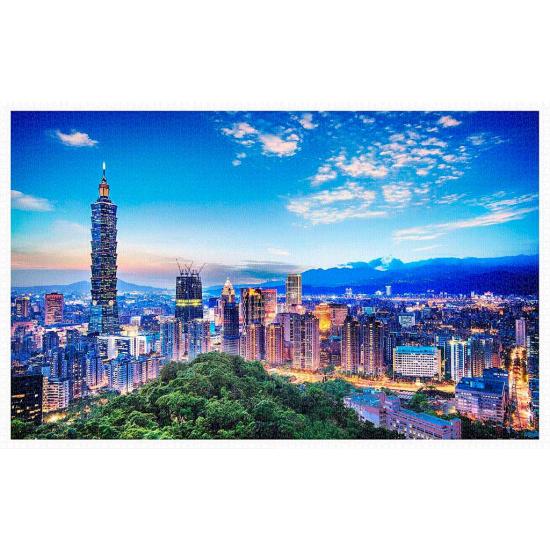 Pintoo Puzzle Beau coucher de soleil à Taipei 4000 pièces