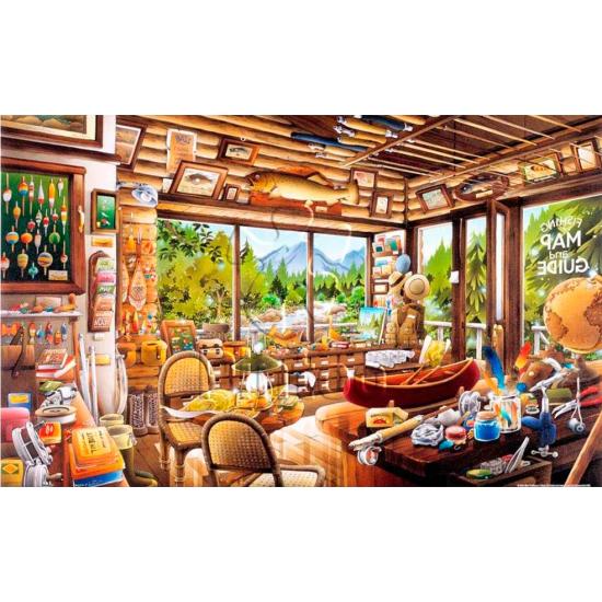 Puzzle Pintoo Le magasin des cartes et de la pêche 1000 pièces