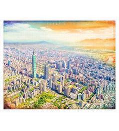 Pintoo Magnifique vue de Taipei 2000 pièces Puzzle