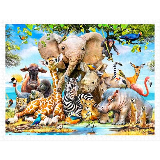 Pintoo Puzzle Sourire Africain 1200 Pièces