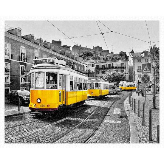 Pintoo Puzzle Tramway jaunes à Lisbonne 2000 pièces
