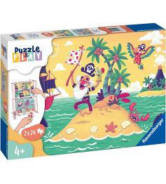 Puzzle-Play Ravensburger Pirate Adventure 2x24 pièces