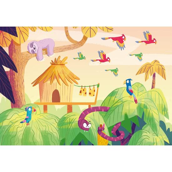 Puzzle-Play Ravensburger Explorez la jungle 2x24 pièces