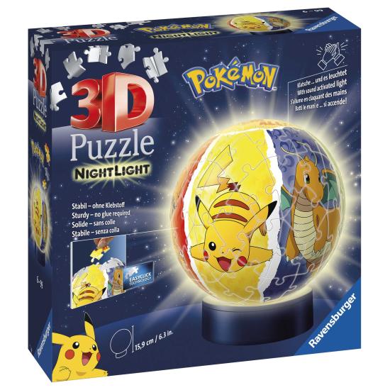 Ravensburger Puzzle 3D Pokémon Veilleuse 74 pièces