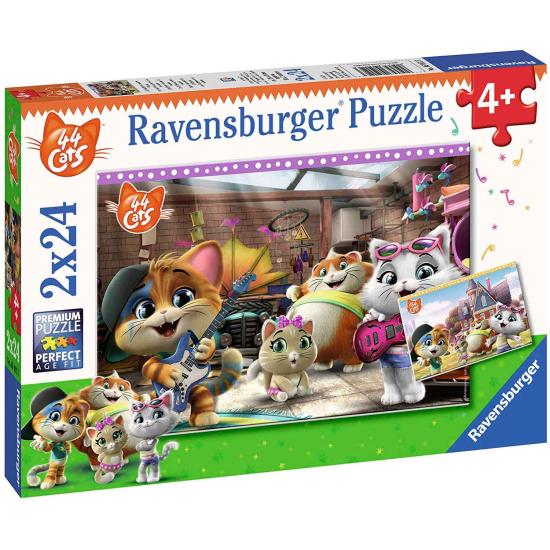 Puzzle Ravensburger 44 chats 2x24 pièces