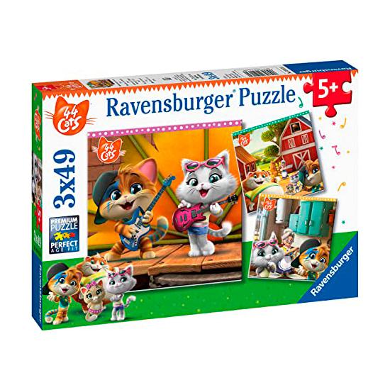 Puzzle Ravensburger 44 chats 3x49 pièces