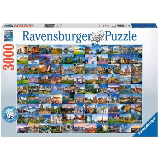 Ravensburger Puzzle 99 beaux endroits d'Europe 3000 pièces