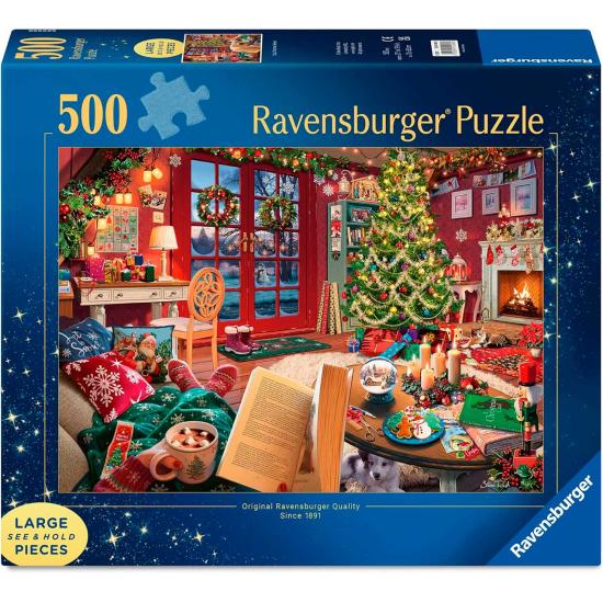 Puzzle Ravensburger Retraite De Noël Chaleureuse XXL 500 pièces