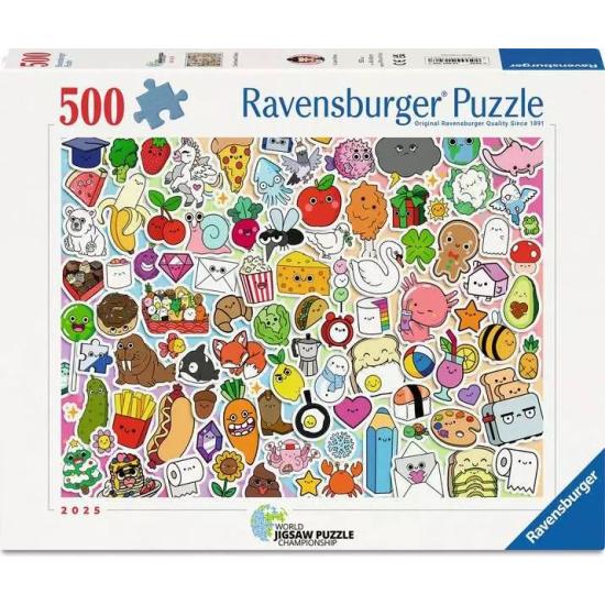 Puzzle Ravensburger Adorable Chaos Kawaii 500 Pièces