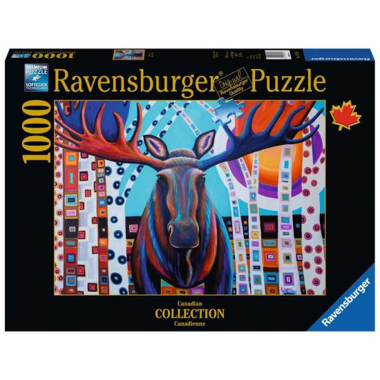 Ravensburger Winter Moose Puzzle 1000 pièces