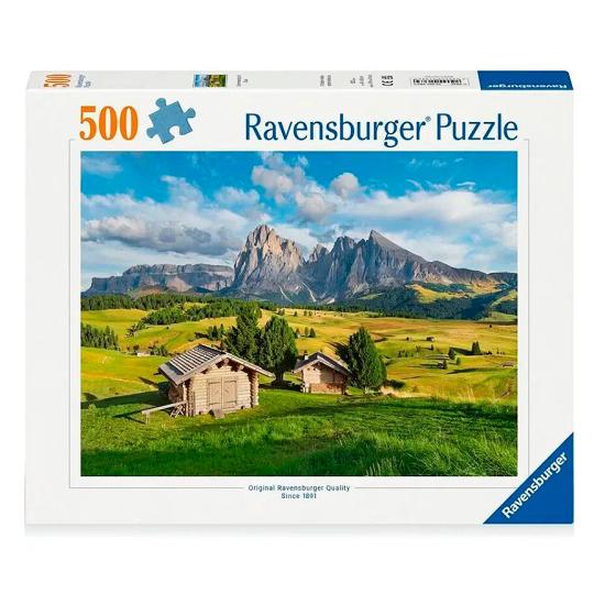 Puzzle Ravensburger Alpe de Siusi, Dolomites 500 Pièces