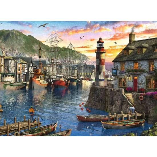 Puzzle Ravensburger Lever De Soleil Au Port 500 Pièces