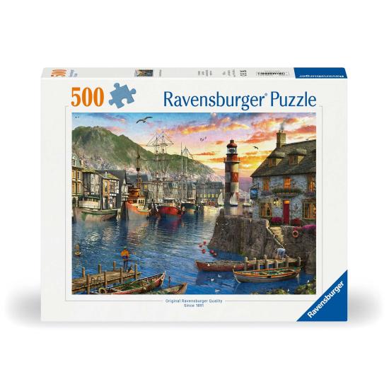 Puzzle Ravensburger Lever De Soleil Au Port 500 Pièces