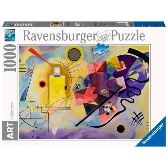 Ravensburger Puzzle 1000 pièces jaune, rouge, bleu