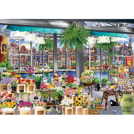 Ravensburger Amsterdam Flower Market Puzzle 1000 pièces