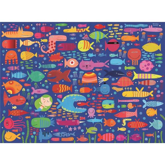 Puzzle Ravensburger Amis Poissons Amusants XXL 200 pièces