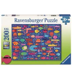 Puzzle Ravensburger Amis Poissons Amusants XXL 200 pièces