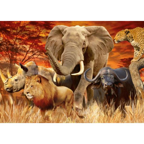 Ravensburger Puzzle Animaux de la savane africaine 1000 pièces