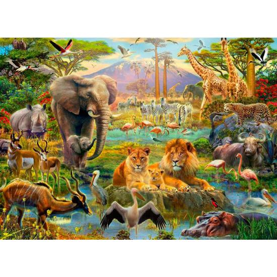 Puzzle Ravensburger Animaux de la savane XXL 200 pièces