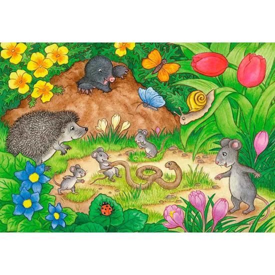 Ravensburger Puzzle Animaux de notre jardin 2x12 pièces
