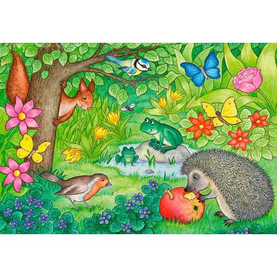 Ravensburger Puzzle Animaux de notre jardin 2x12 pièces