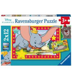 Ravensburger Disney Animaux Puzzle 2 x 12 pièces
