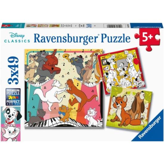 Ravensburger Puzzle Happy Animals 3x49 pièces