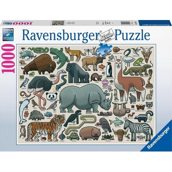 Ravensburger Wild Animals Puzzle 1000 pièces