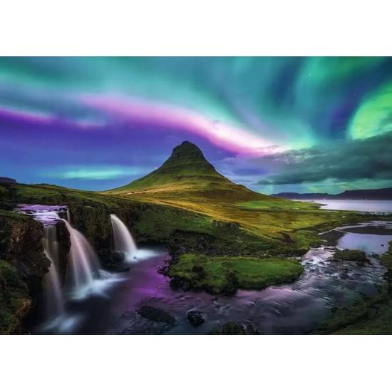 Puzzle Ravensburger Aurores Boréales Au-Dessus De Kirkjufell 100