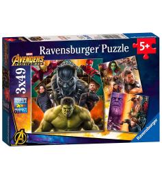Ravensburger Avengers Infinity War Puzzle, 3x49 pièces