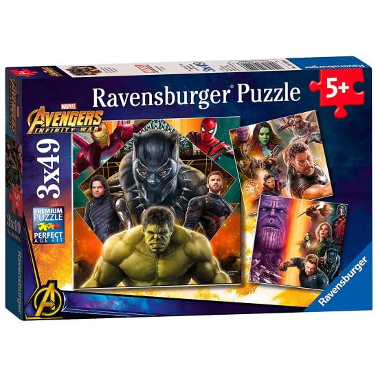 Ravensburger Avengers Infinity War Puzzle, 3x49 pièces