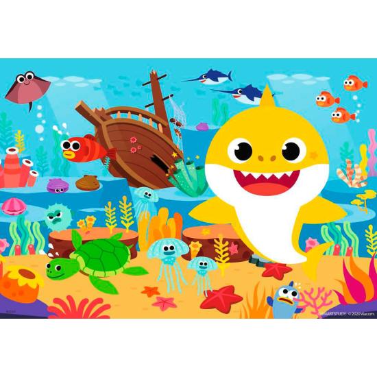 Puzzle 2 x 12 pièces Ravensburger Baby Shark Ocean